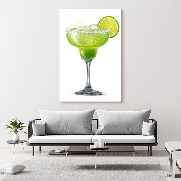Cuadros Vaso con una bebida y una rodaja de lima (SKU: s48445) Cuadros Cuadros Vaso con una bebida y una rodaja de lima (SKU: s48445)
