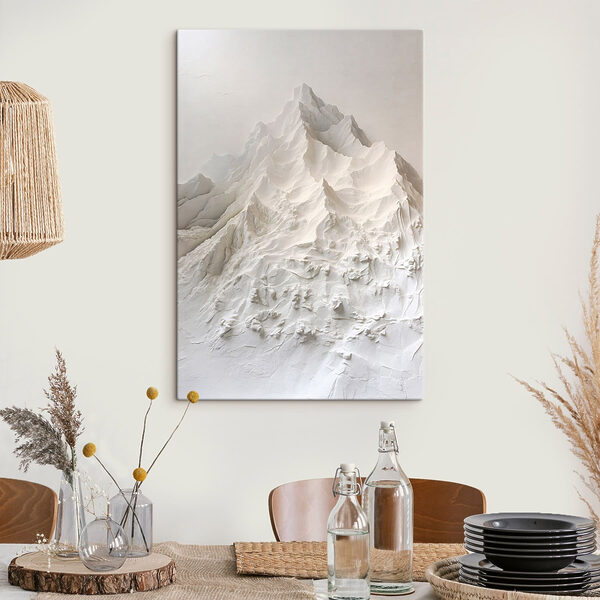 White mountain with snow White mountain with snow