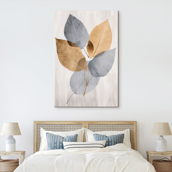 Group of leaves on a white background