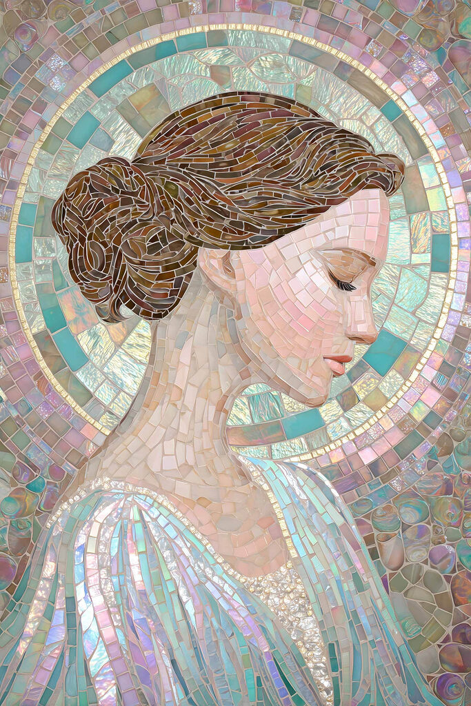 Mosaico de una mujer Mosaico de una mujer