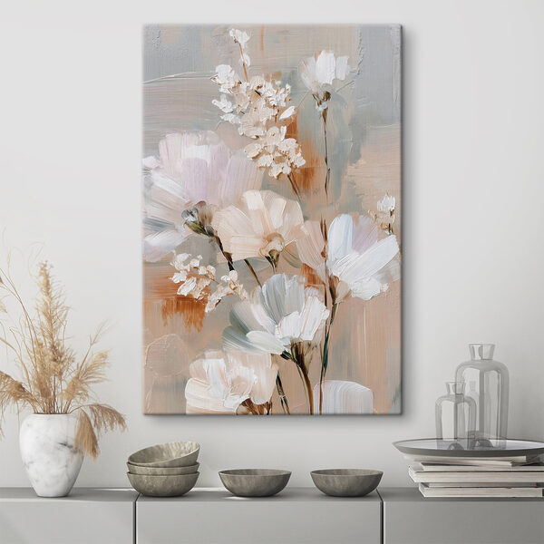 Cuadros Pintura de flores sobre una superficie blanca (SKU: s48194) Cuadros Cuadros Pintura de flores sobre una superficie blanca (SKU: s48194)