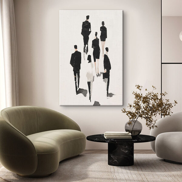 Cuadros Grupo de personas vestidas de blanco y negro (SKU: s48667) Cuadros Cuadros Grupo de personas vestidas de blanco y negro (SKU: s48667)