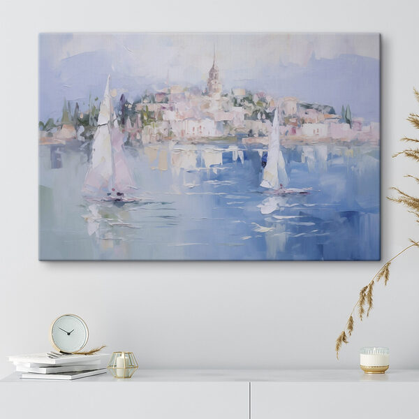 Cuadros Cuadro en el que se ven veleros en el agua con una ciudad al fondo (SKU: s48594) Cuadros Cuadros Cuadro en el que se ven veleros en el agua con una ciudad al fondo (SKU: s48594)