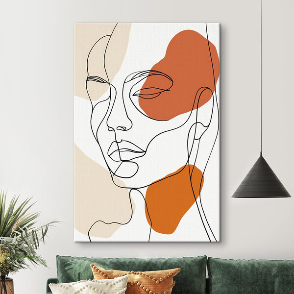 Cuadros Dibujo del rostro de una mujer (SKU: s48569) Cuadros Cuadros Dibujo del rostro de una mujer (SKU: s48569)