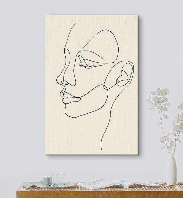 Cuadros Dibujo del rostro de una mujer (SKU: s48570) Cuadros Cuadros Dibujo del rostro de una mujer (SKU: s48570)