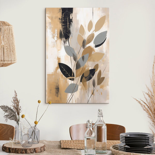 Cuadros Pintura de hojas en una pared (SKU: s48609) Cuadros Cuadros Pintura de hojas en una pared (SKU: s48609)