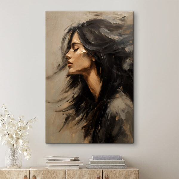 Cuadros Cuadro de una mujer con el pelo largo (SKU: s48622) Cuadros Cuadros Cuadro de una mujer con el pelo largo (SKU: s48622)