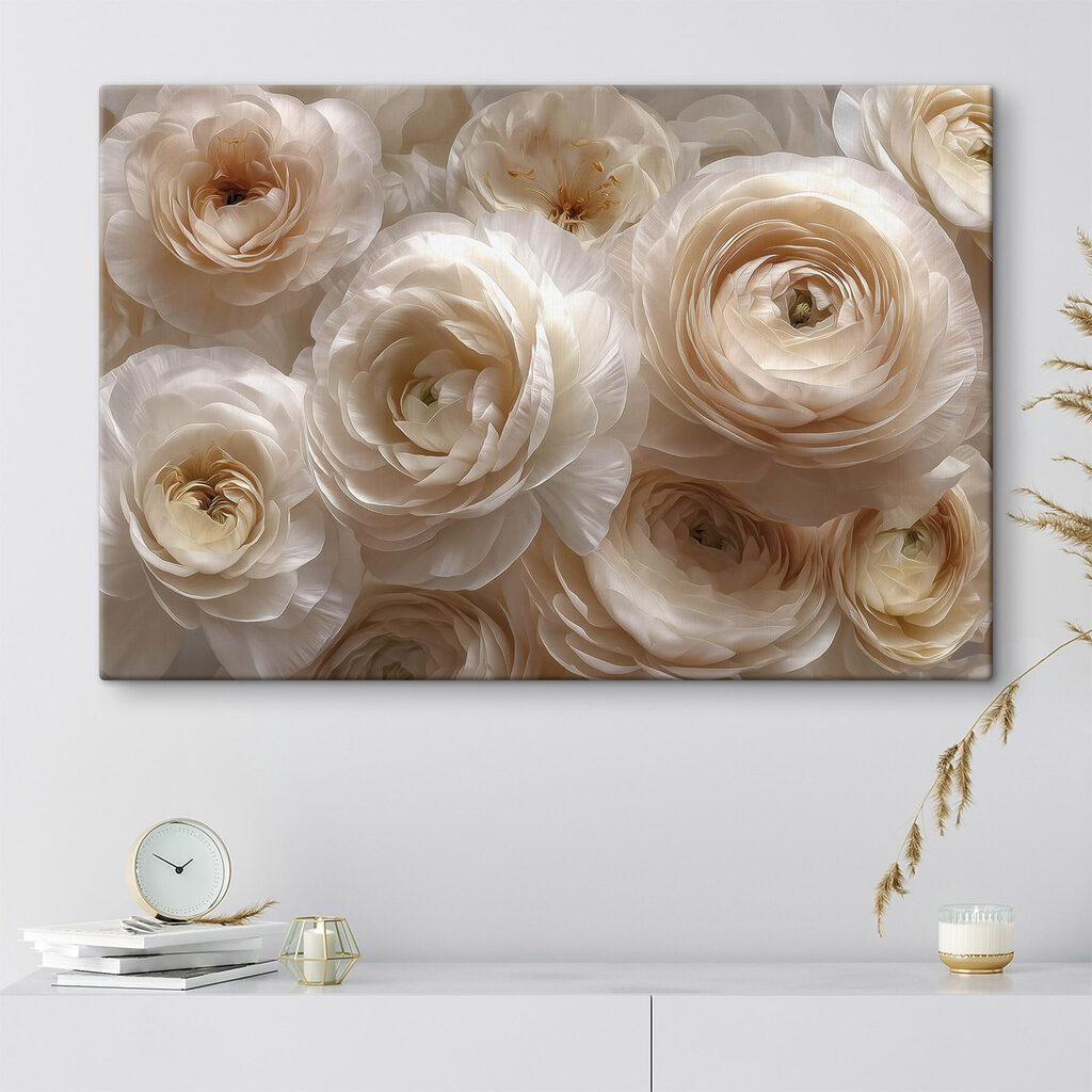 Group of white flowers Group of white flowers
