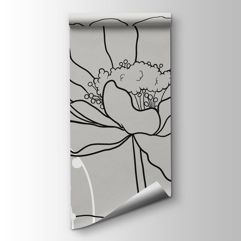 Drawing of flowers and leaves Drawing of flowers and leaves