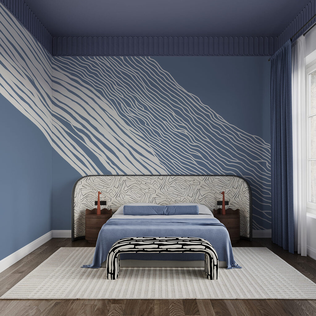 Fondo azul y blanco con líneas blancas Fondo azul y blanco con líneas blancas