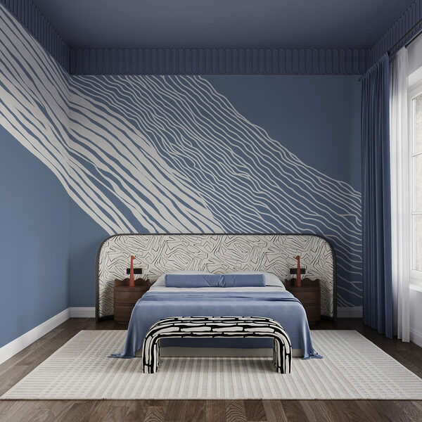 Fondo azul y blanco con líneas blancas Fondo azul y blanco con líneas blancas