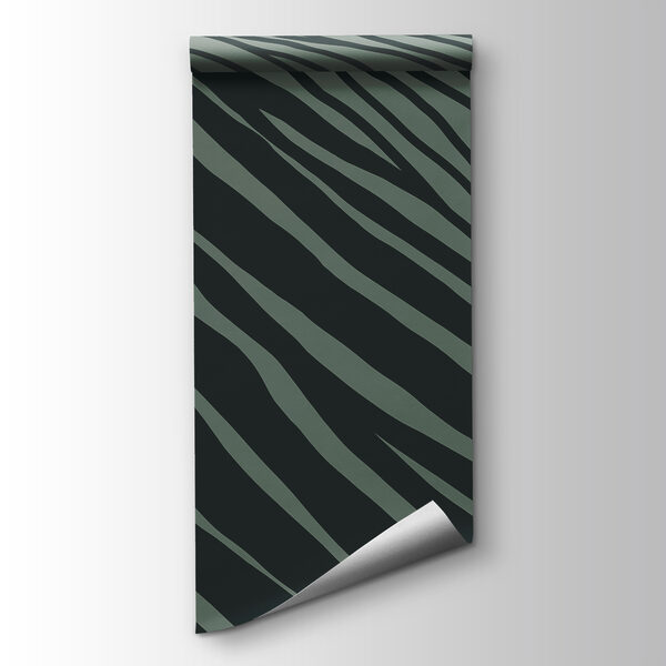 Black and white lines on a green background