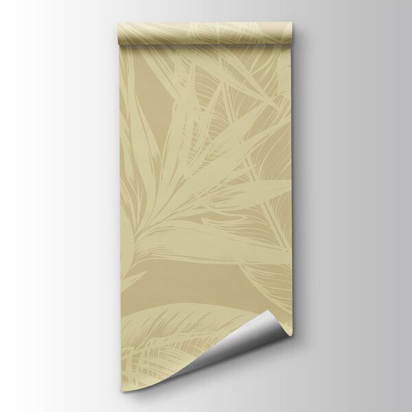 Pattern of leaves on a beige background Pattern of leaves on a beige background