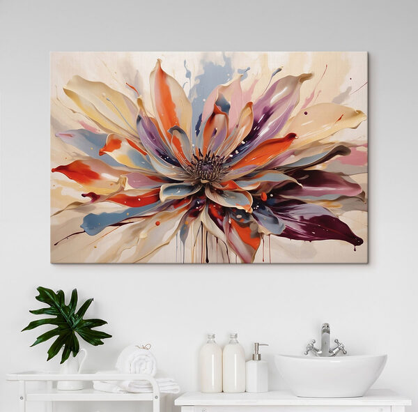 Painting of a flower Painting of a flower