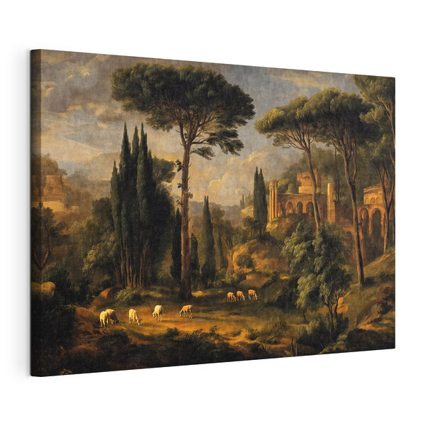 Cuadros Cuadro de un paisaje con árboles y un edificio (SKU: s49674) Cuadros Cuadros Cuadro de un paisaje con árboles y un edificio (SKU: s49674)