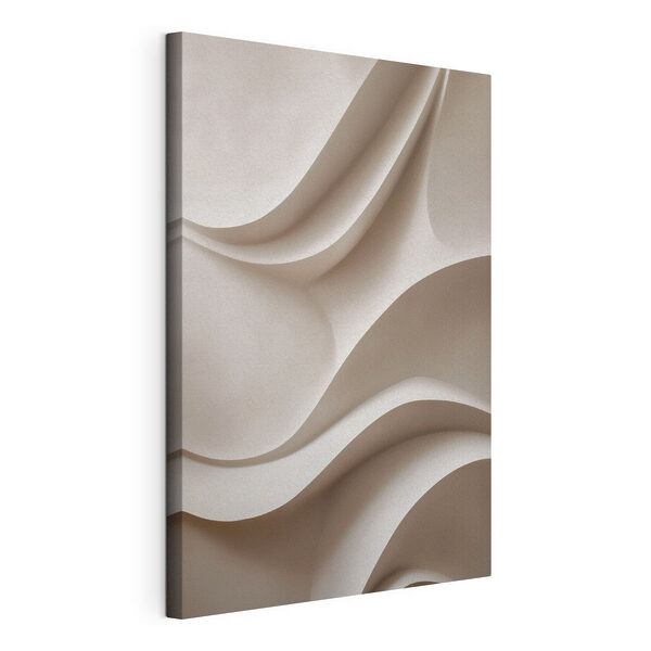 Cuadros Cuadros Pared blanca con líneas onduladas (SKU: s49677)