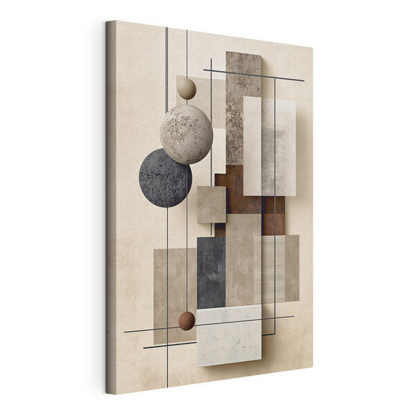 Cuadros Decoración mural con diferentes texturas y círculos (SKU: s49703) Cuadros Cuadros Decoración mural con diferentes texturas y círculos (SKU: s49703)