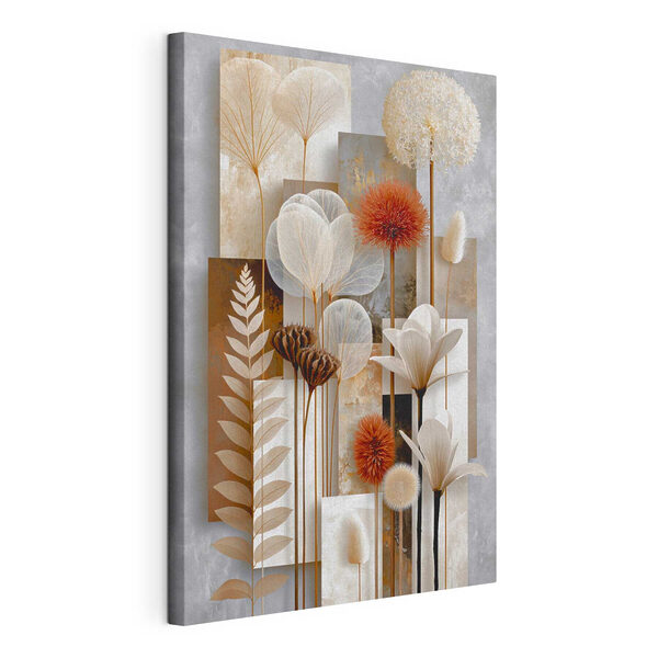 Cuadros Cuadros Decoración mural con flores y plantas (SKU: s49705)
