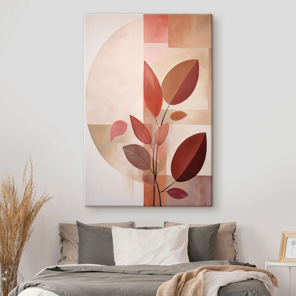 Painting of a plant with leaves Painting of a plant with leaves