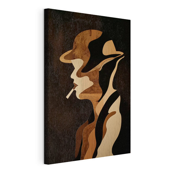 Cuadros Talla en madera de un hombre fumando un cigarrillo (SKU: s49830) Cuadros Cuadros Talla en madera de un hombre fumando un cigarrillo (SKU: s49830)