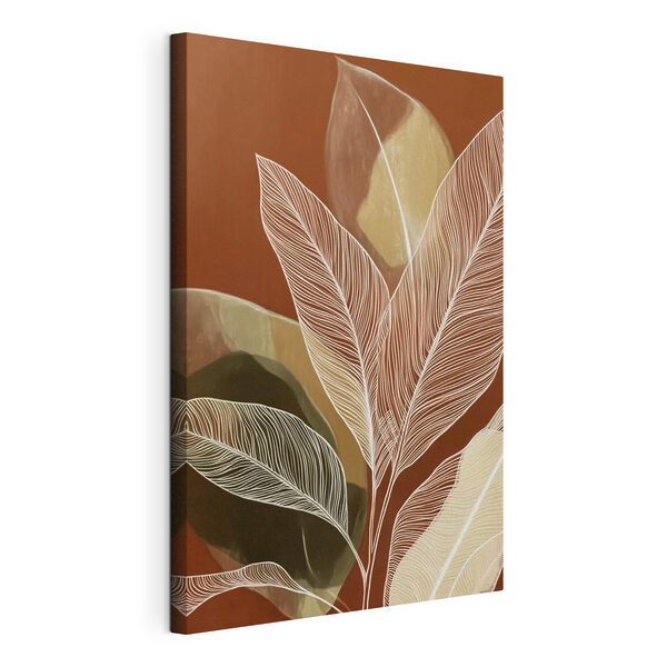 Cuadros Hojas de colores vivos que contrastan con los tonos terrosos (SKU: s49839) Cuadros Cuadros Hojas de colores vivos que contrastan con los tonos terrosos (SKU: s49839)