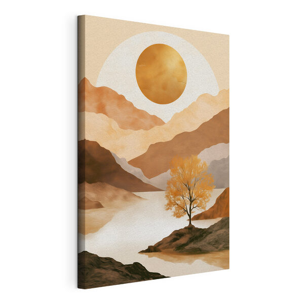 Cuadros Árbol frente a un lago (SKU: s49797) Cuadros Cuadros Árbol frente a un lago (SKU: s49797)