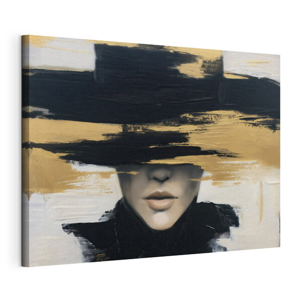 Cuadros Cuadro de una mujer con un sombrero que le tapa los ojos (SKU: s49803) Cuadros Cuadros Cuadro de una mujer con un sombrero que le tapa los ojos (SKU: s49803)