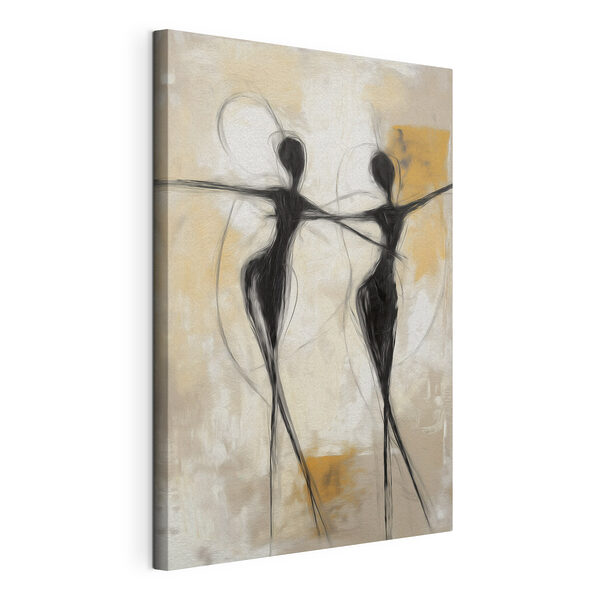 Cuadros Cuadro en blanco y negro de dos mujeres bailando (SKU: s49809) Cuadros Cuadros Cuadro en blanco y negro de dos mujeres bailando (SKU: s49809)