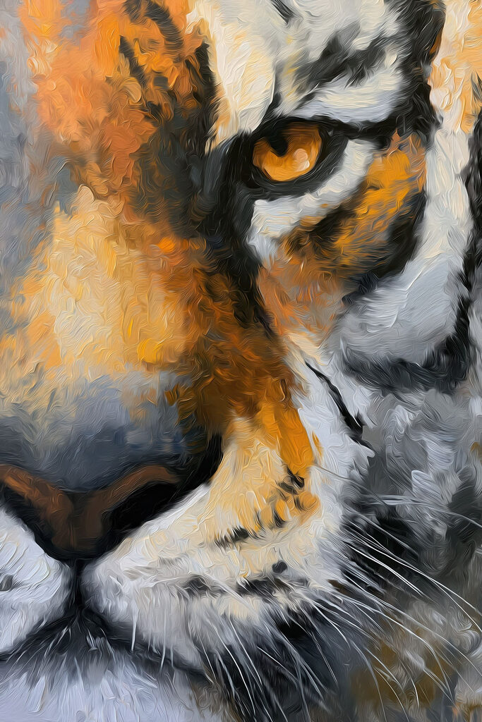 Majestic predator in vibrant colors