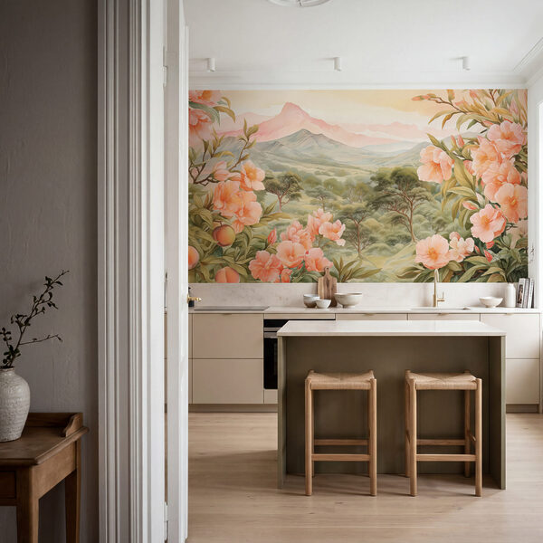 Pintura de flores y árboles Pintura de flores y árboles