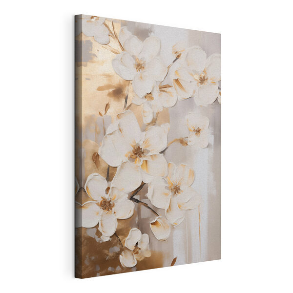 Painting of flowers on a wall