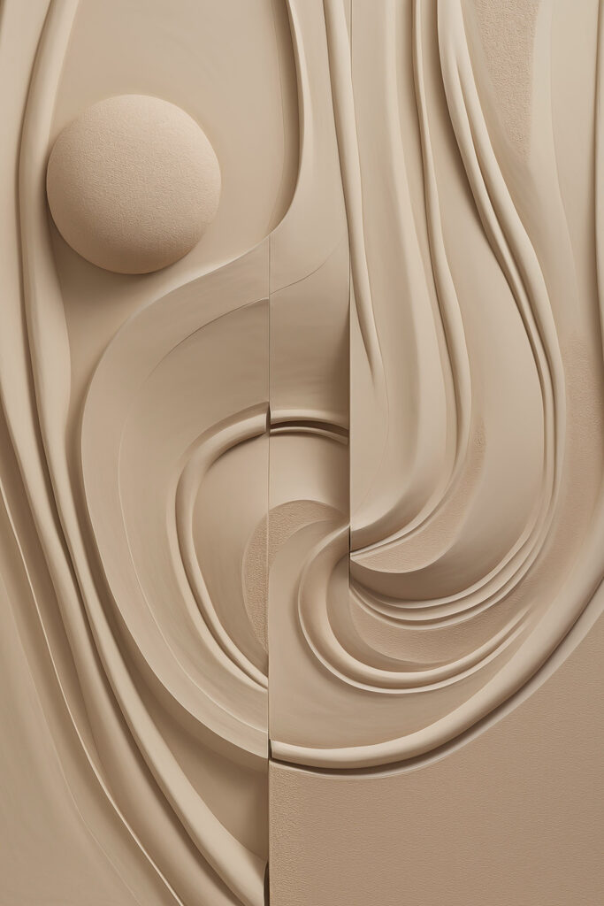 Flowing lines in neutral tones Flowing lines in neutral tones