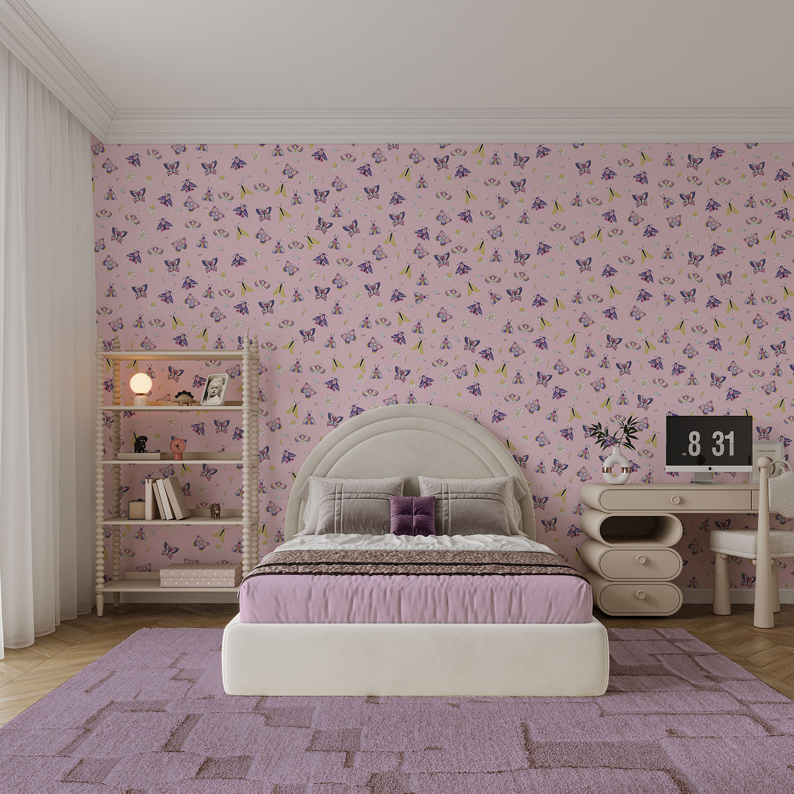 Diseño de mariposas y flores Diseño de mariposas y flores