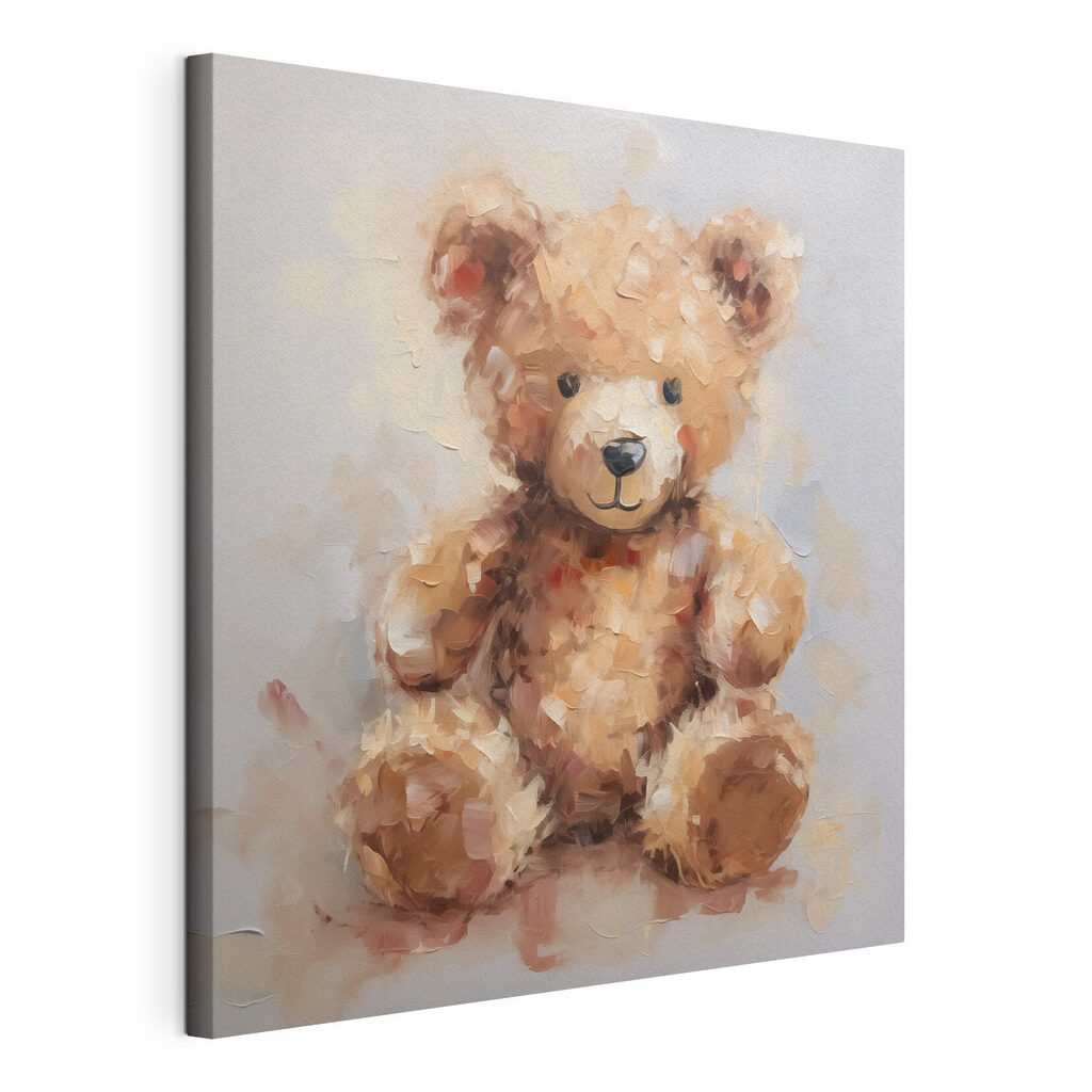 Painting of a teddy bear Painting of a teddy bear