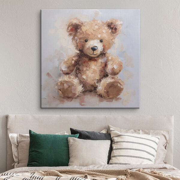 Painting of a teddy bear Painting of a teddy bear