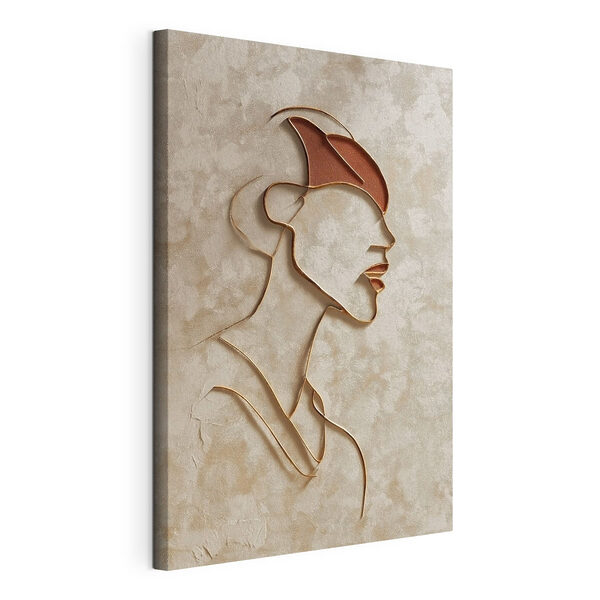 Cuadros Rostro de una mujer hecho con trozos de pan moreno (SKU: s45395) Cuadros Cuadros Rostro de una mujer hecho con trozos de pan moreno (SKU: s45395)