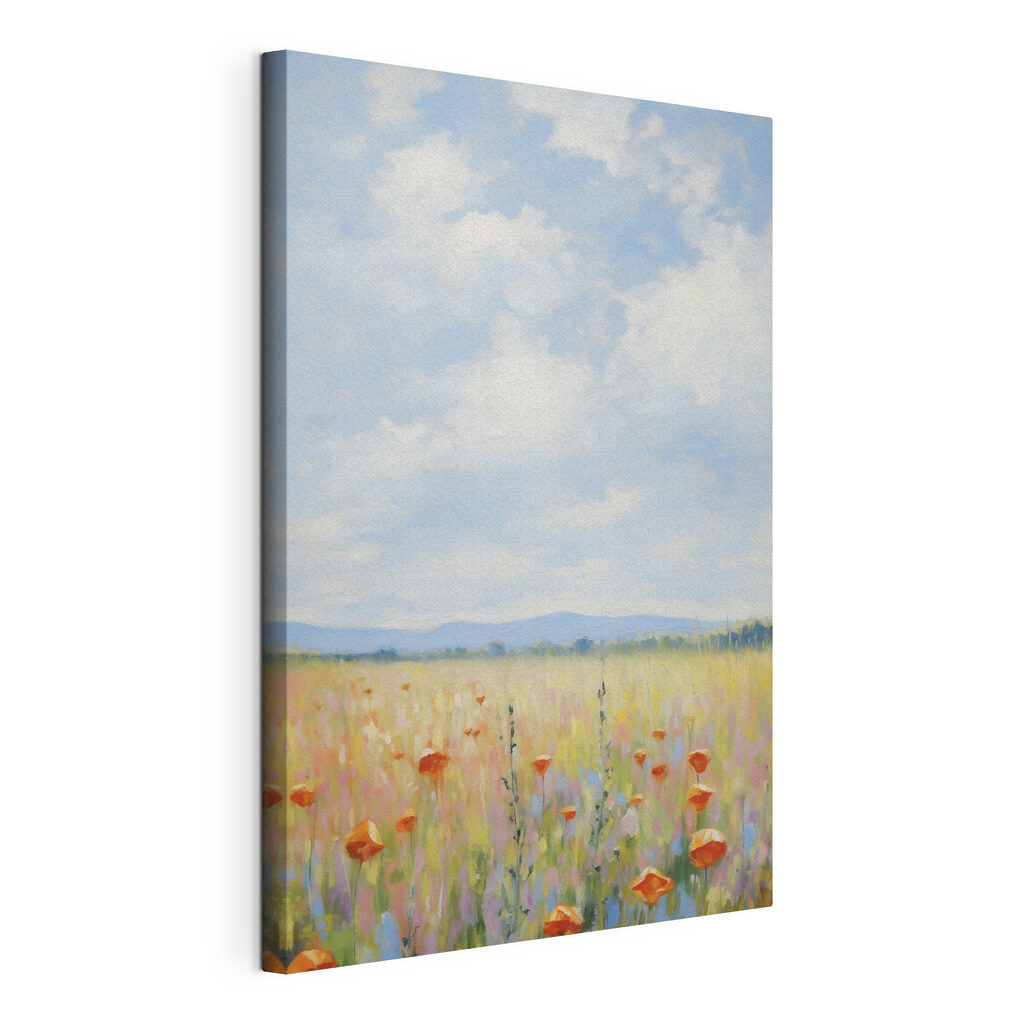 Field of flowers and grass Field of flowers and grass