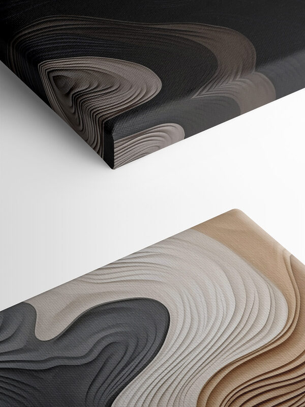 Black and white and brown wavy lines Black and white and brown wavy lines