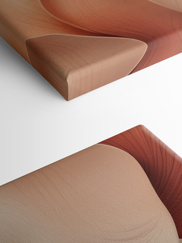 Soft waves in warm hues Soft waves in warm hues