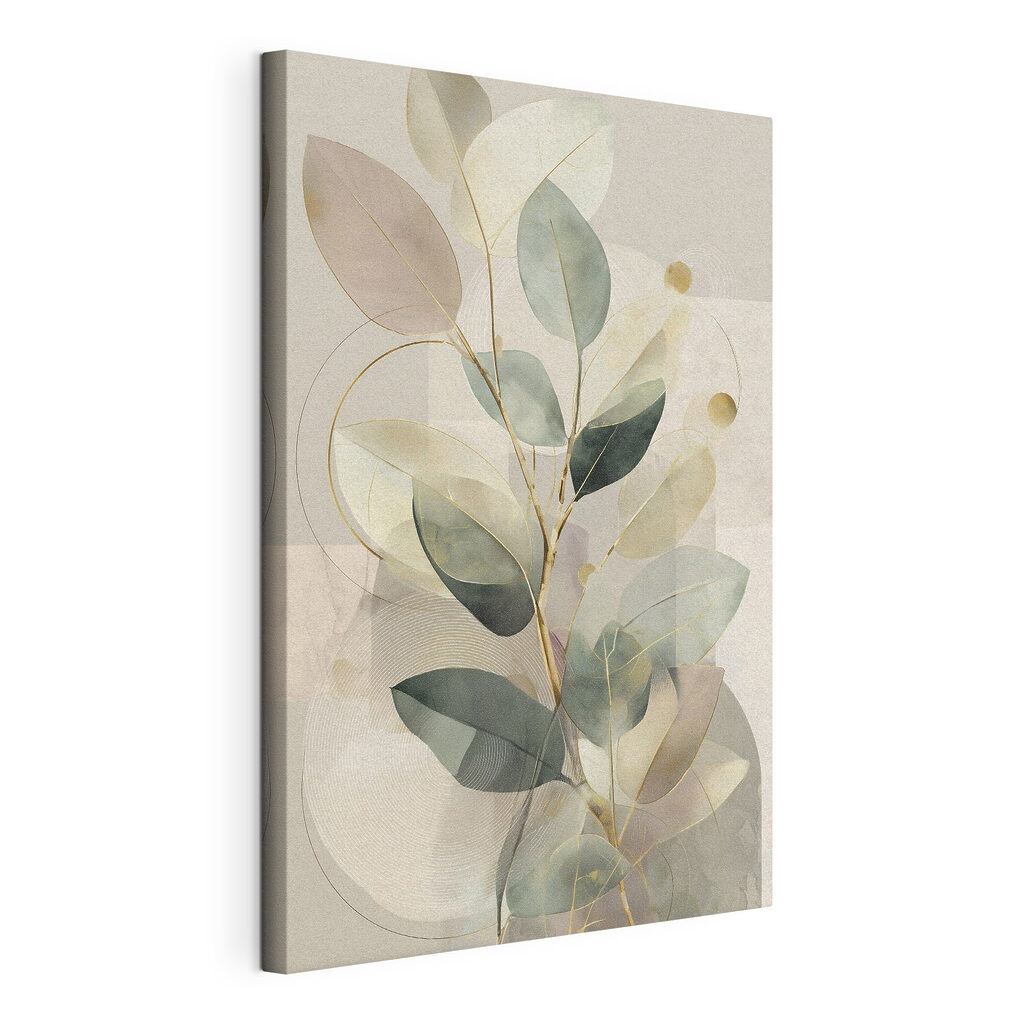 Soft tones and gentle leaf patterns