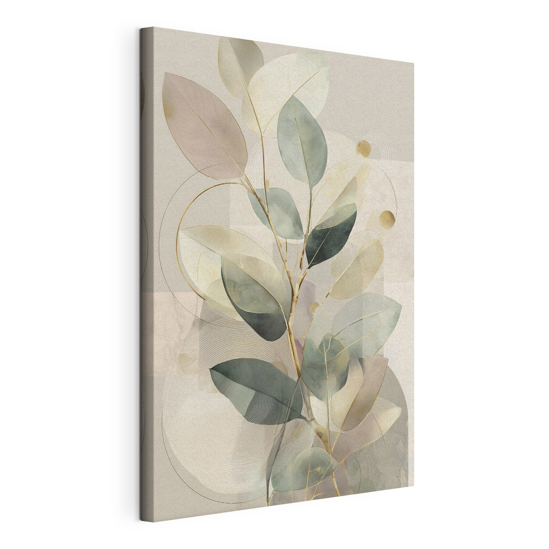 Soft tones and gentle leaf patterns