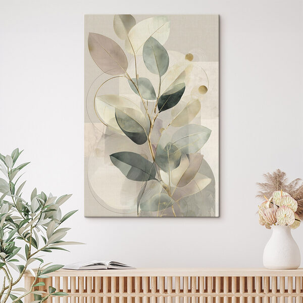 Soft tones and gentle leaf patterns