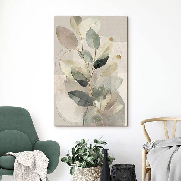 Soft tones and gentle leaf patterns