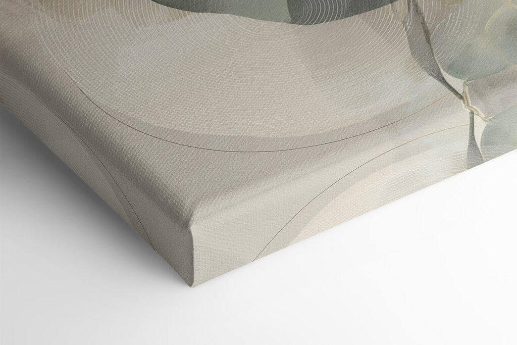 Soft tones and gentle leaf patterns
