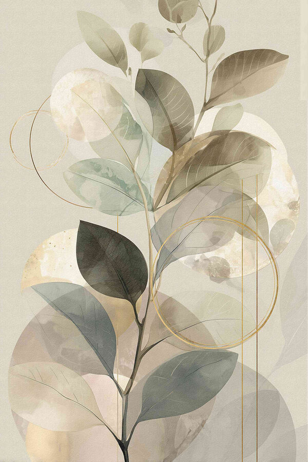 Gentle botanical composition with soft tones