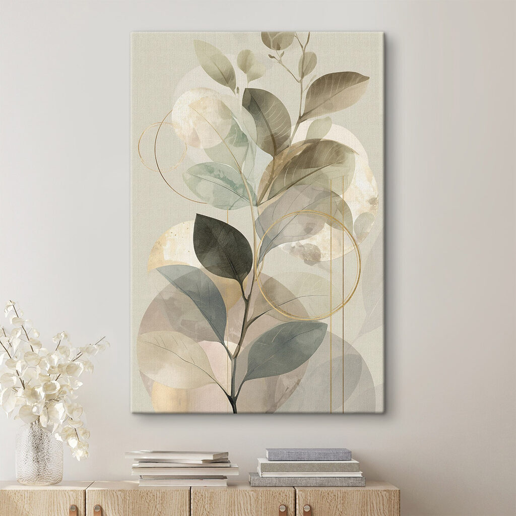 Gentle botanical composition with soft tones