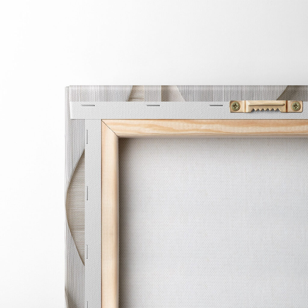 White wall with curved lines and curves