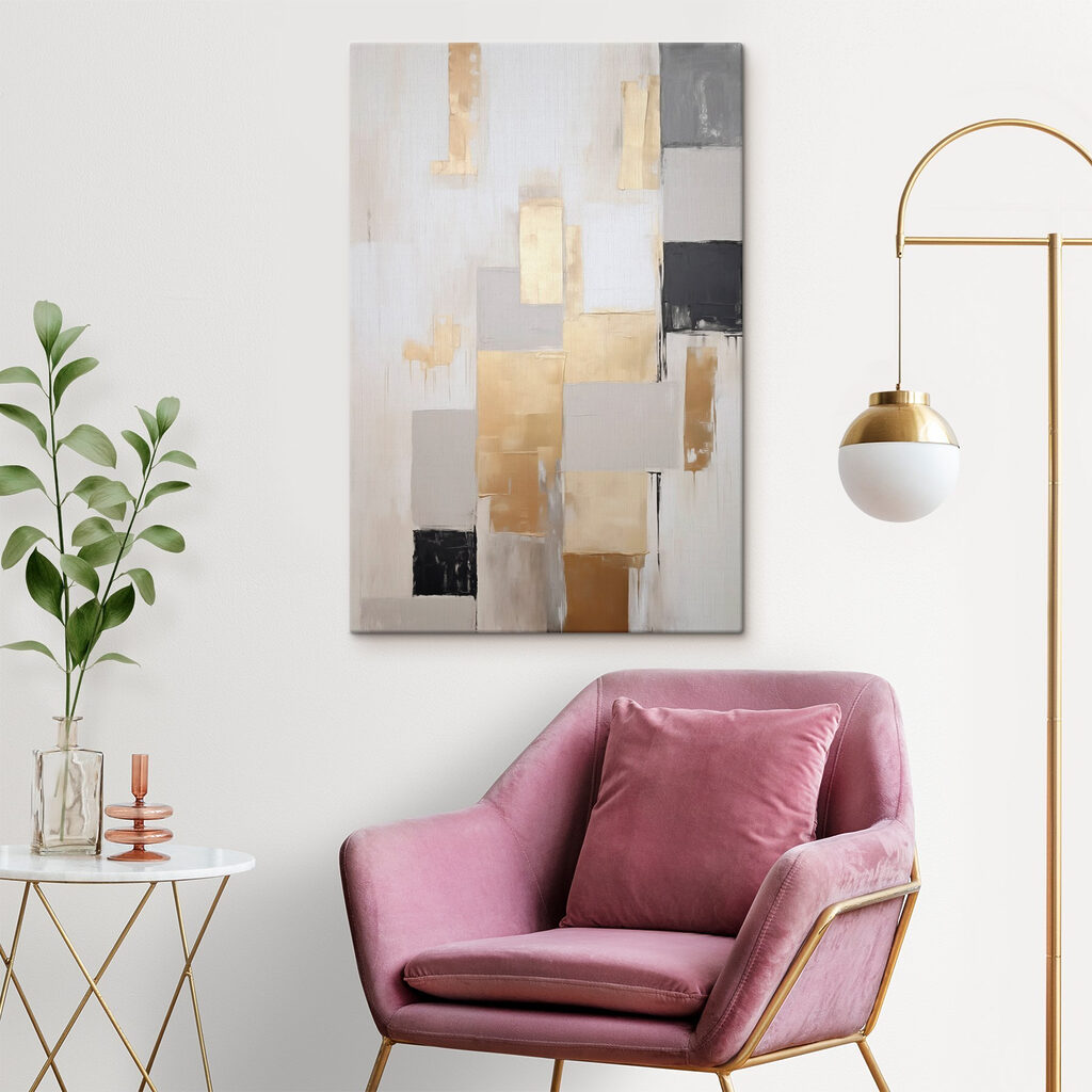 Painting of squares and rectangles Painting of squares and rectangles