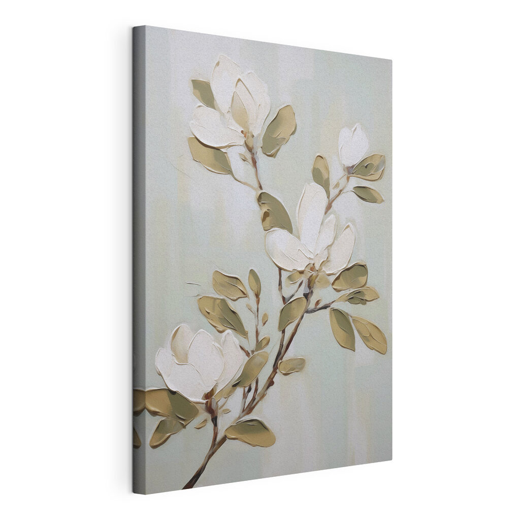 Painting of a white flower Painting of a white flower