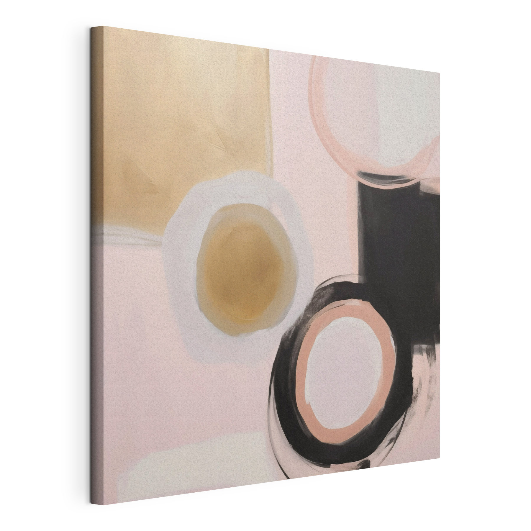 Painting of circles and squares